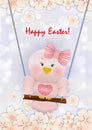 Easter Pink bird in swing
