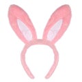 Easter pink bunny ears isolated on white