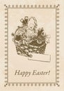 Easter Postcard Royalty Free Stock Photo