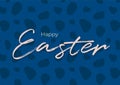 Happy Easter handwritten lettering simple cute greeting card