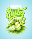 Easter poster. Vector illustration