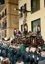 Easter procession in Malaga, Spain Royalty Free Stock Photo