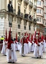 Easter procession in Malaga, Spain Royalty Free Stock Photo