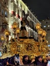 Easter procession in Malaga, Spain Royalty Free Stock Photo