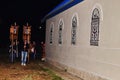 Easter procession in the night of may 1, 2016 in the Russian Orthodox Church in the Kaluga region.