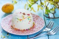 Easter quark dessert Royalty Free Stock Photo