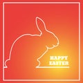 Easter rabbit abstract background eps 10 illustration
