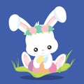 EASTER RABBIT BLUE 03