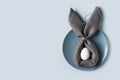 Easter rabbit bunny creative pastel minimalist flat lay