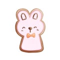 Easter rabbit cookie clip art