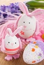 Easter rabbit egg decoration Royalty Free Stock Photo