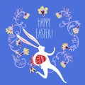 Easter rabbit illustration