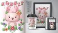 Easter rabbit - poster and merchandising.