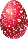 Easter red egg Royalty Free Stock Photo