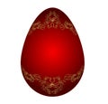 Easter red egg. Royalty Free Stock Photo