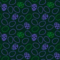 Easter retro eggs seamless spring pattern for kids clothes print and notebooks and wrapping paper and fabrics Royalty Free Stock Photo