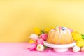 Easter round bundt cake Royalty Free Stock Photo