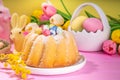 Easter round bundt cake