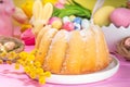 Easter round bundt cake