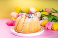 Easter round bundt cake