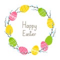 Easter round frame