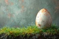 Easter\'s Pastoral Poem, a Nestled Egg Amongst the Green, Verses of Spring\'s Return, Copy Space