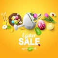 Easter sale flyer Royalty Free Stock Photo