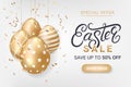 Easter sale discount banner Royalty Free Stock Photo