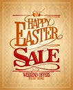 Easter sale, holiday savings design.