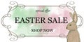 Easter sales banner/advert/poster with rabbit