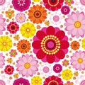 Easter seamless floral background