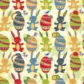 Easter seamless pattern Royalty Free Stock Photo