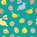 Easter seamless pattern