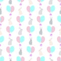 Easter seamless vector pattern Royalty Free Stock Photo