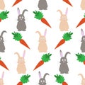 Easter seamless vector pattern Royalty Free Stock Photo