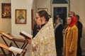 Easter service on the night of 1 may 2016 the Russian Orthodox Church in Kaluga region.