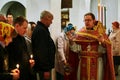 Easter service on the night of 1 may 2016 the Russian Orthodox Church in Kaluga region.