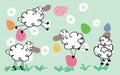 Easter sheeps