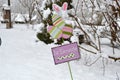 Easter in the snow - white easter