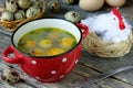 Easter soup with egg yolks