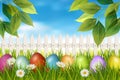 Easter spring backdrop. Vector Royalty Free Stock Photo