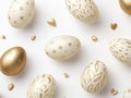 beautiful colorful Easter eggs pattern. ai generated Royalty Free Stock Photo