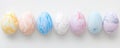beautiful colorful Easter eggs pattern. ai generated Royalty Free Stock Photo