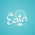 Easter spring vintage lettering background Royalty Free Stock Photo