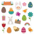 Easter stickers Royalty Free Stock Photo
