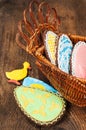 Easter still life with homemade cookies Royalty Free Stock Photo