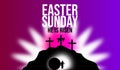 easter sunday concept illustration, resurrected christ Royalty Free Stock Photo