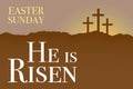 Easter sunday holy week sunrise card