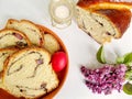 Easter sweet bread, cozonac Royalty Free Stock Photo