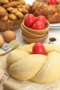 Easter sweet bread dough